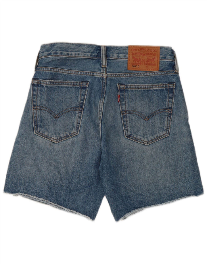 Levi's Damen 505 Denim Shorts W27 Small Blaue Baumwolle