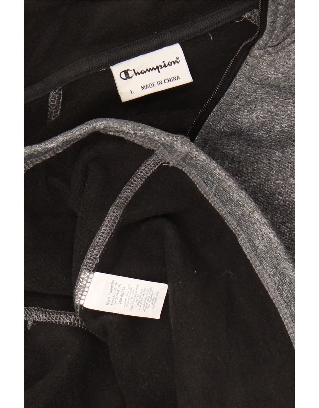 Champion Damen-Trainingsanzug-Top-Jacke, UK 16, großes grau geflecktes Polyester