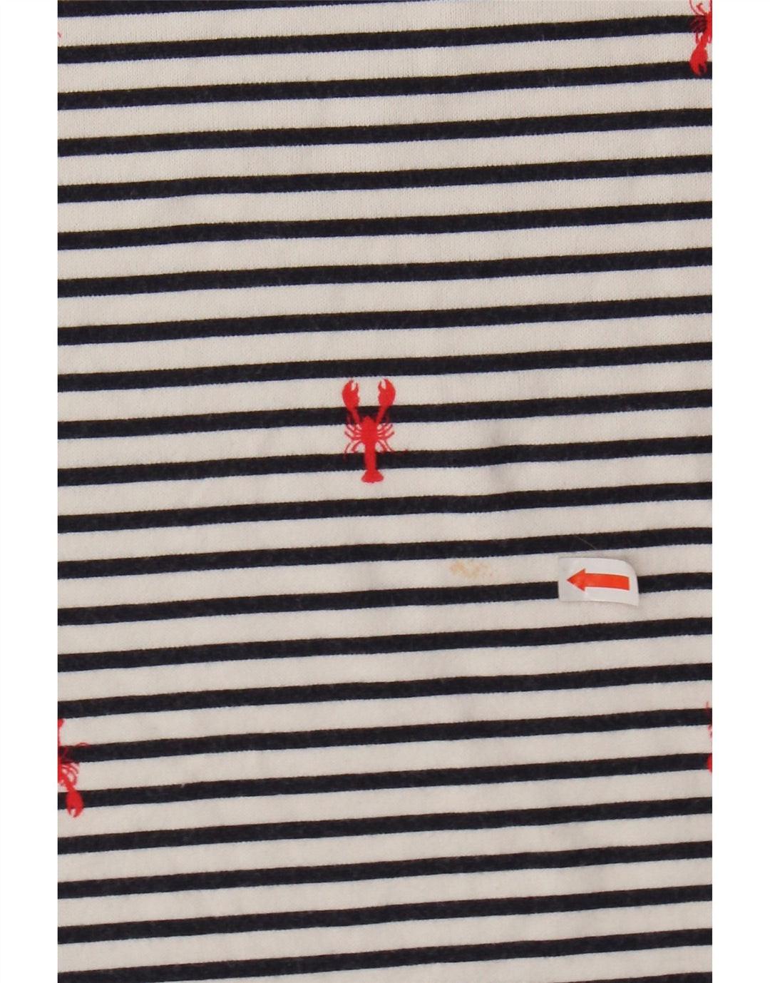 JOULES Damen Top Langarm UK 14 Large Weiß gestreift