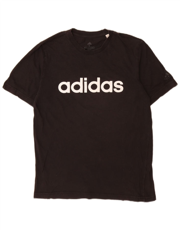 Adidas Herren Grafik T-Shirt Top Small Schwarz