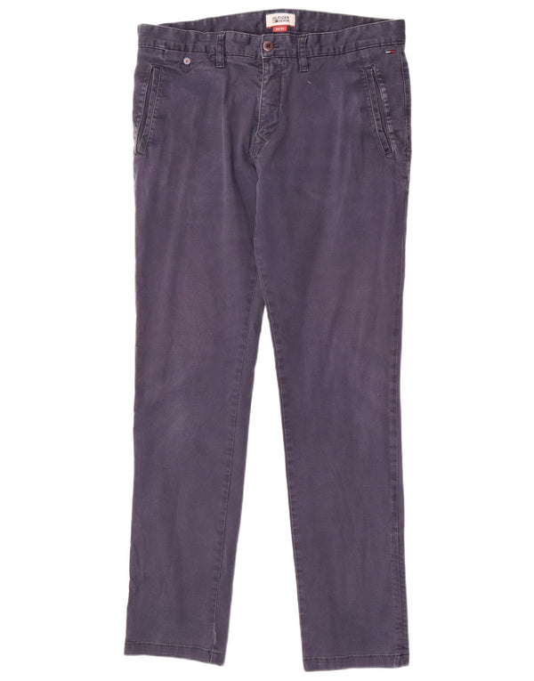 Tommy Hilfiger Slim Chino-Hose für Herren, W34, L32, Marineblau, Baumwolle