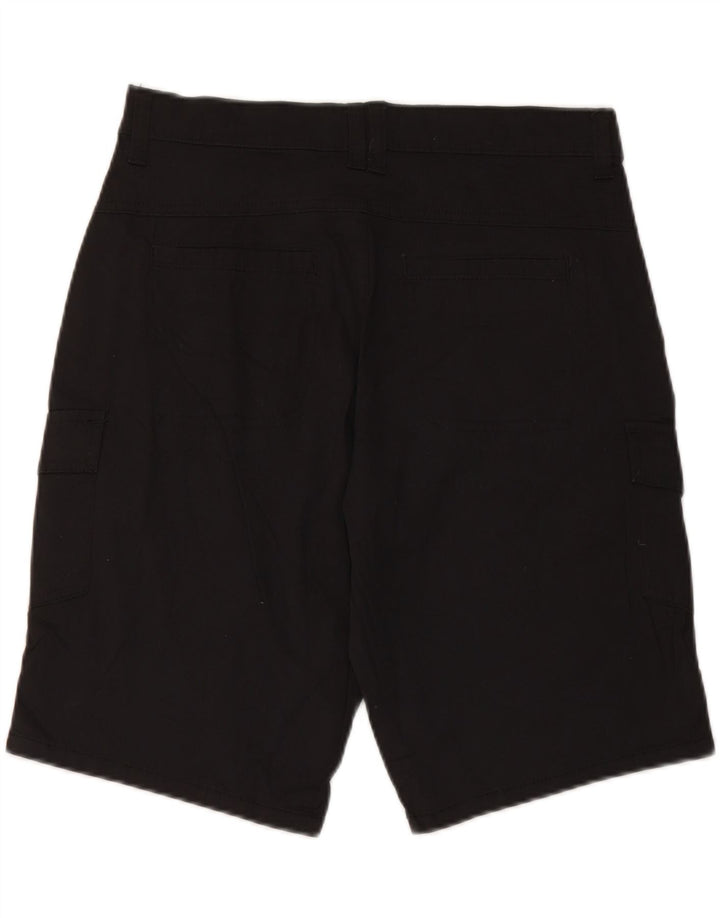 Lee Womens Mid Rise Cargo Shorts US 6 Medium W30 Schwarze Baumwolle