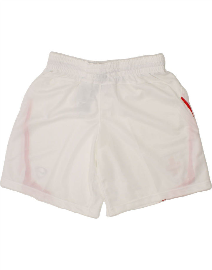 NIKE Boys Switzerland Graphic Sport Shorts 10-11 Years Medium White Vintage Nike and Second-Hand Nike from Messina Hembry 