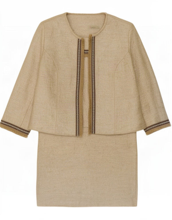 Hongo Damen 2-teiliges Set EU 46 XL Gold gestreifte Baumwolle