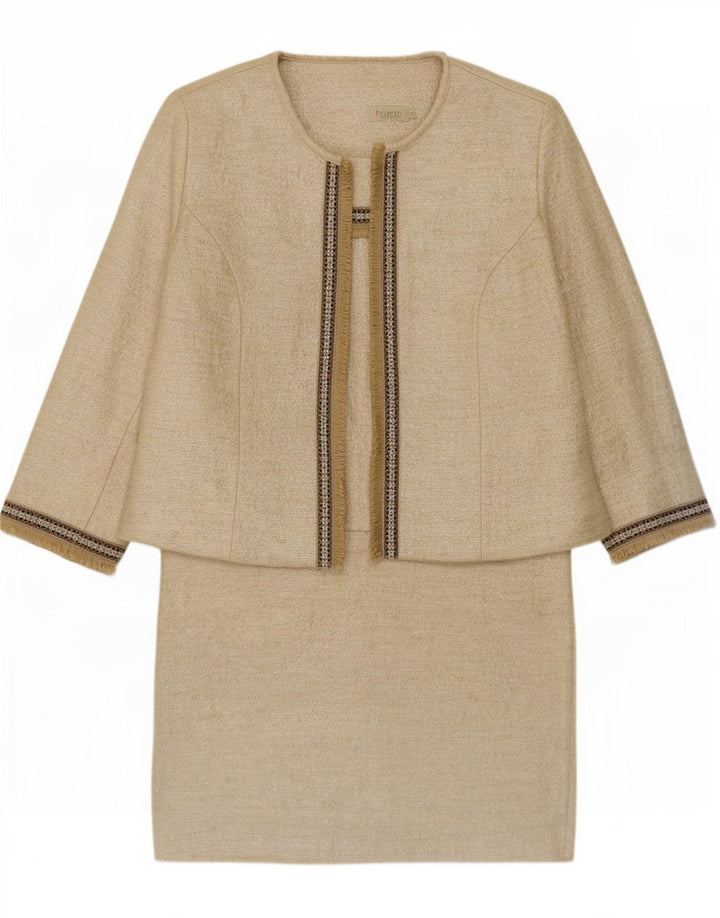 Hongo Damen 2-teiliges Set EU 46 XL Gold gestreifte Baumwolle