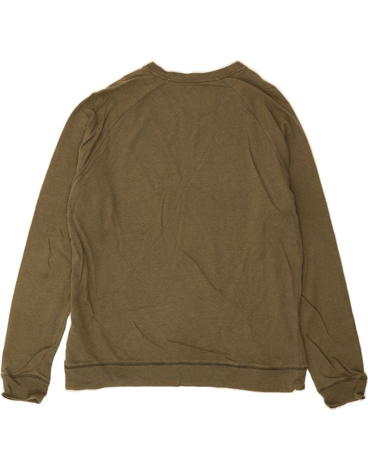 TOMMY HILFIGER Mens Graphic Sweatshirt Jumper Medium Green Cotton Vintage Tommy Hilfiger and Second-Hand Tommy Hilfiger from Messina Hembry 
