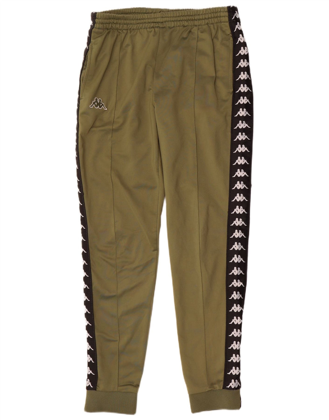 KAPPA Herren-Trainingsanzug mit Grafik, Jogginghose, Größe L, Grün, Farbblock