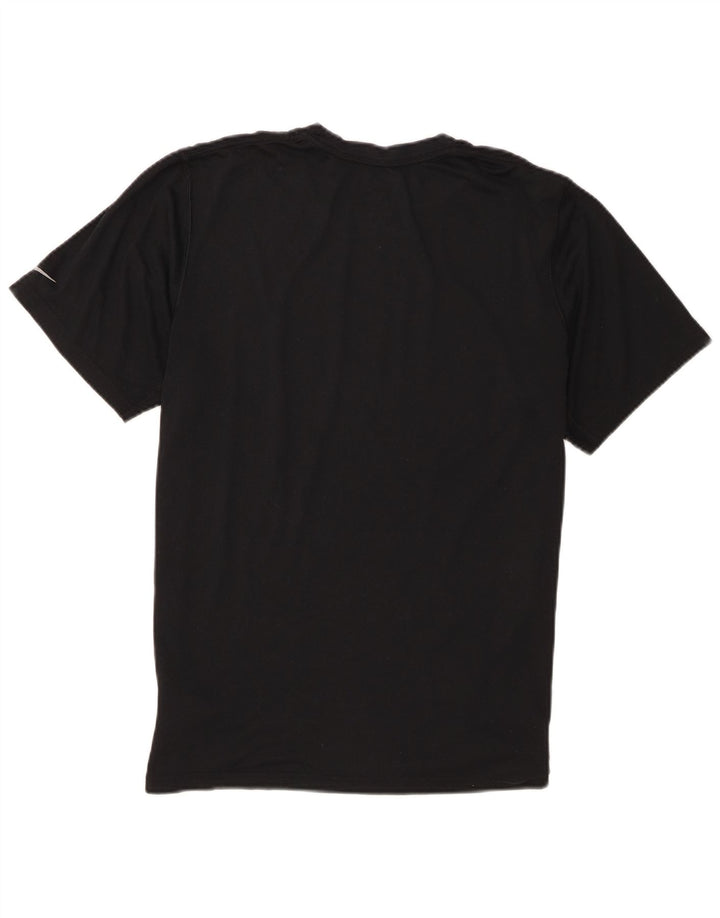 Nike Herren Dri Fit Graphic T-Shirt Top Mittelschwarzes Polyester