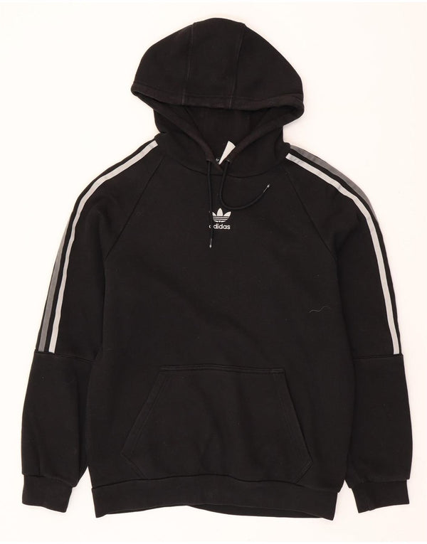 ADIDAS Herren Kapuzenpullover Mittelschwarz Baumwolle