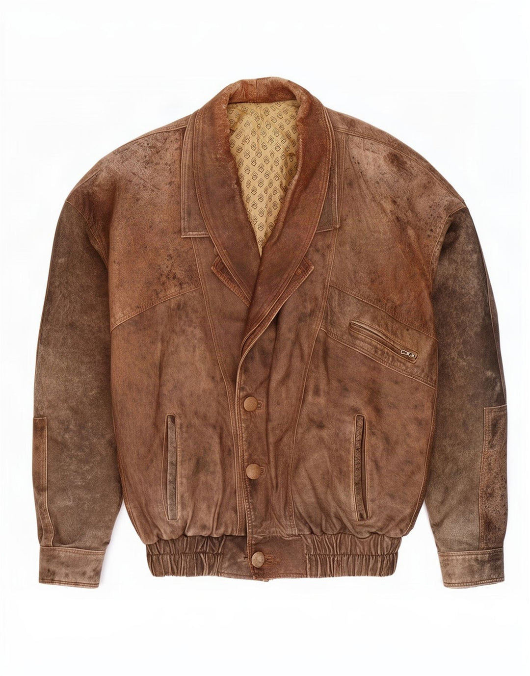 Vintage Herren Lederjacke UK 42 XL Braun
