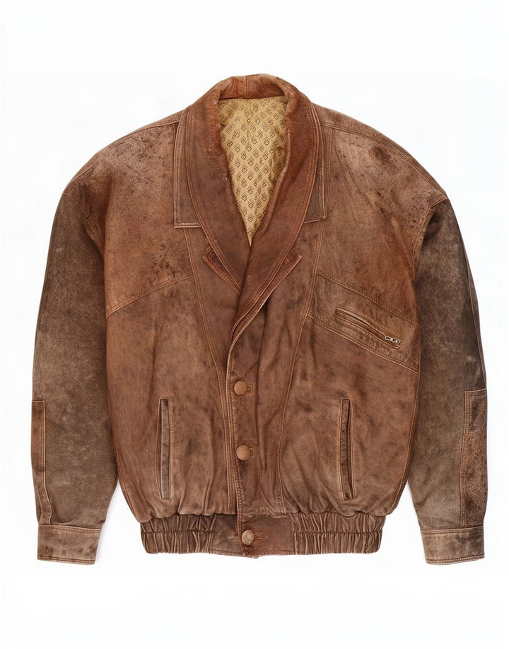 Vintage Herren Lederjacke UK 42 XL Braun