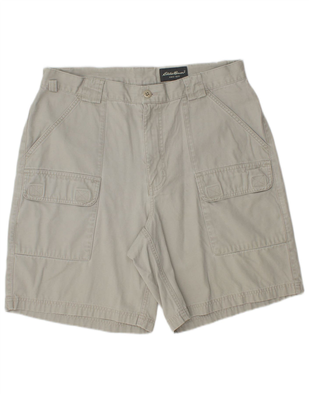 EDDIE BAUER Herren Cargoshorts W34 Große graue Baumwolle