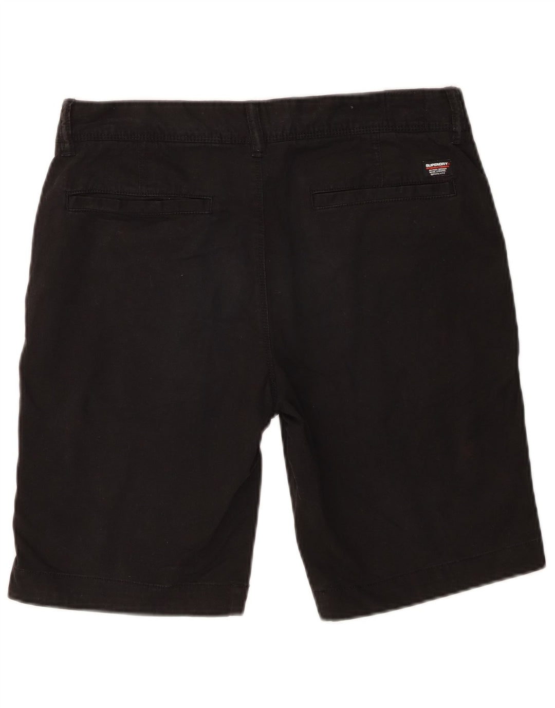 Superdry Slim Chino-Shorts für Herren, W30, mittelschwarz, Baumwolle
