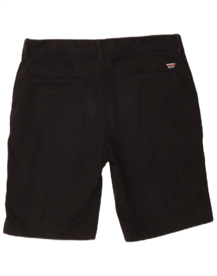 Superdry Slim Chino-Shorts für Herren, W30, mittelschwarz, Baumwolle