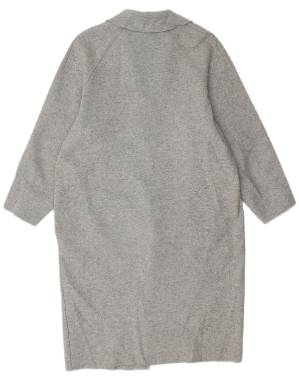 Cos Womens Jersey Overcoat UK 10 Small Graue Wolle