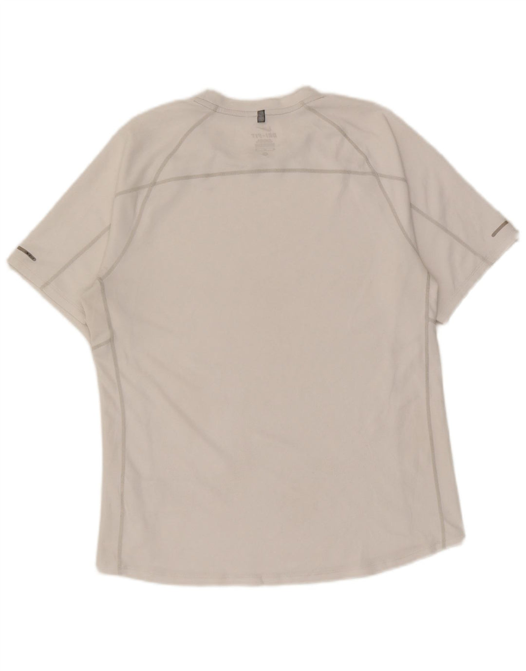 Nike Herren Dri Fit T-Shirt Top Mittelweißes Polyester