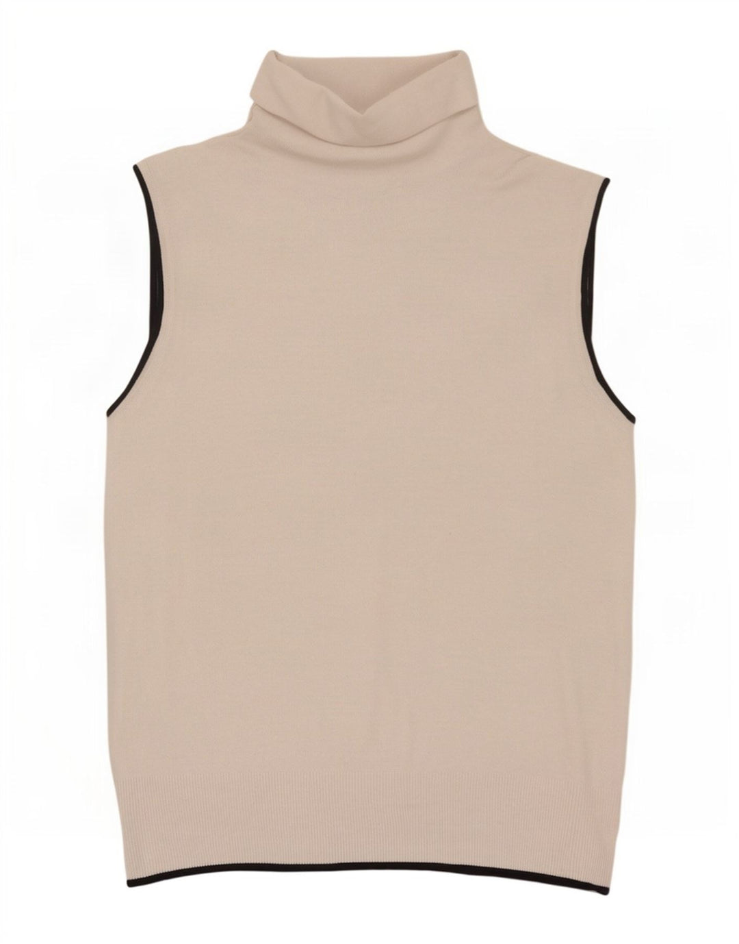 Zara Damen Weste Tank Top UK 12 Mittelbeige Viskose