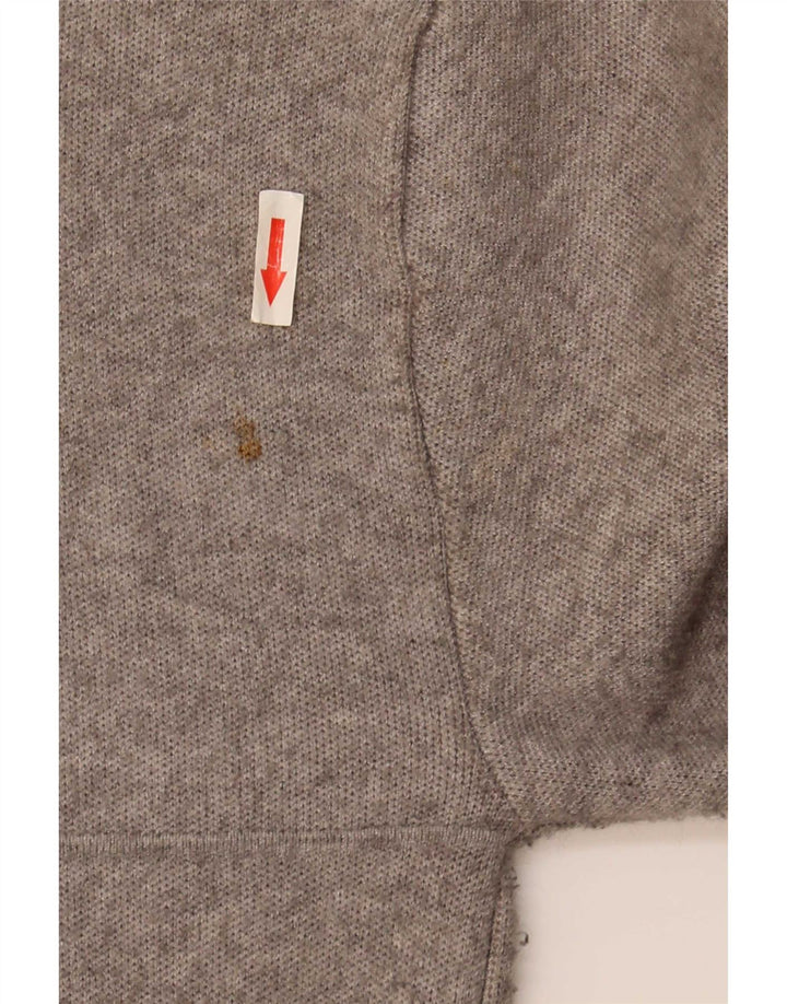 Zara Damen Übergroßer Mantel UK 10 Small Grau meliert