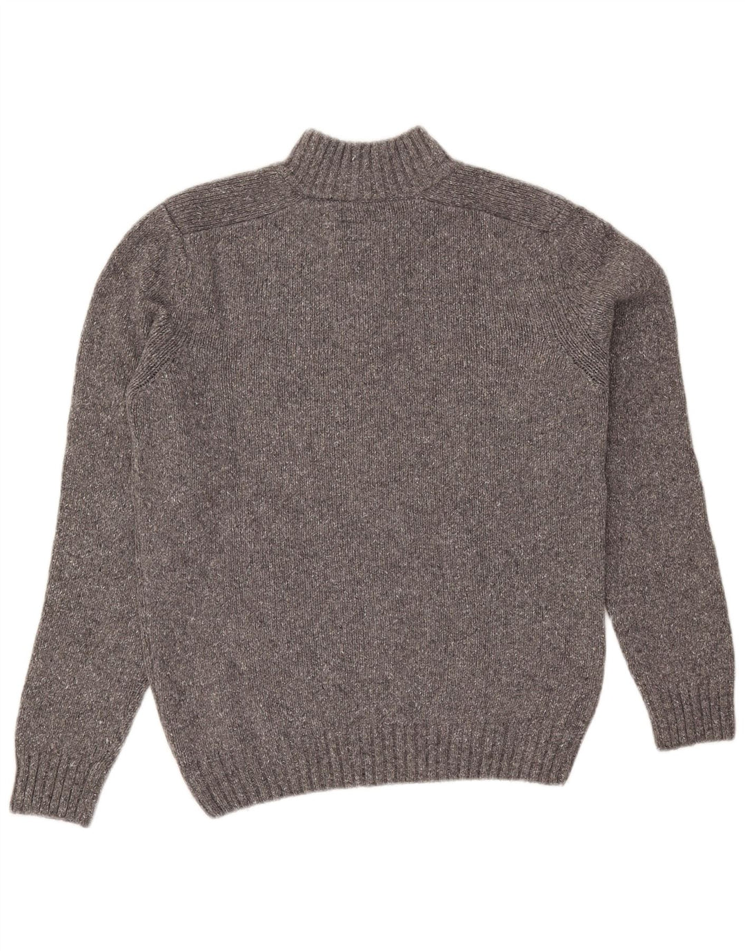 Marlboro Classics Herren-Pullover mit Knopfkragen, große graue Wolle