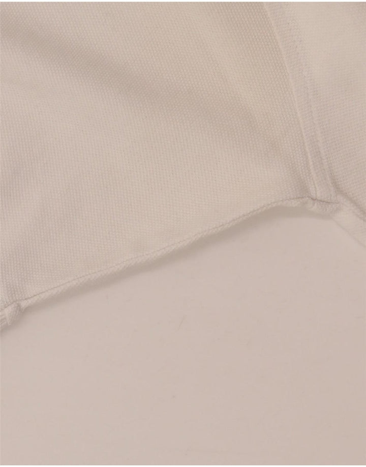 Reebok Herren-Poloshirt, groß, weiße Baumwolle