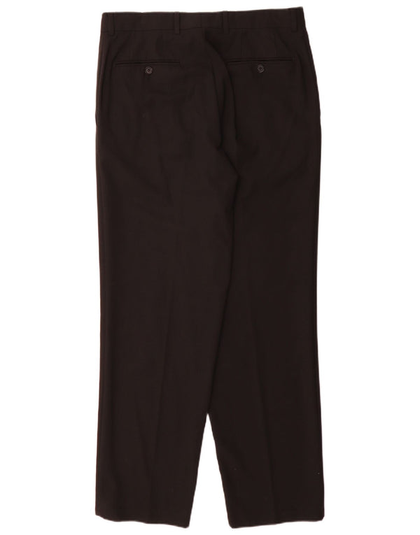 Hugo Boss Herren gerade Anzughose IT 48 Medium W32 L32 Schwarz