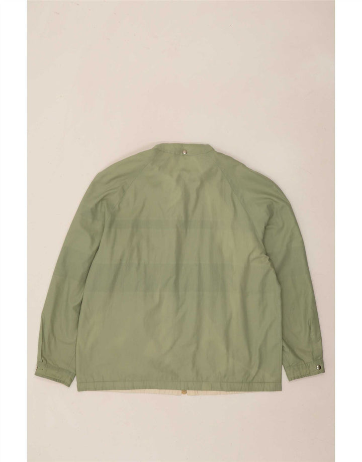 Vintage Herren Kapuzen-Wendejacke IT 52 XL Grüner Farbblock