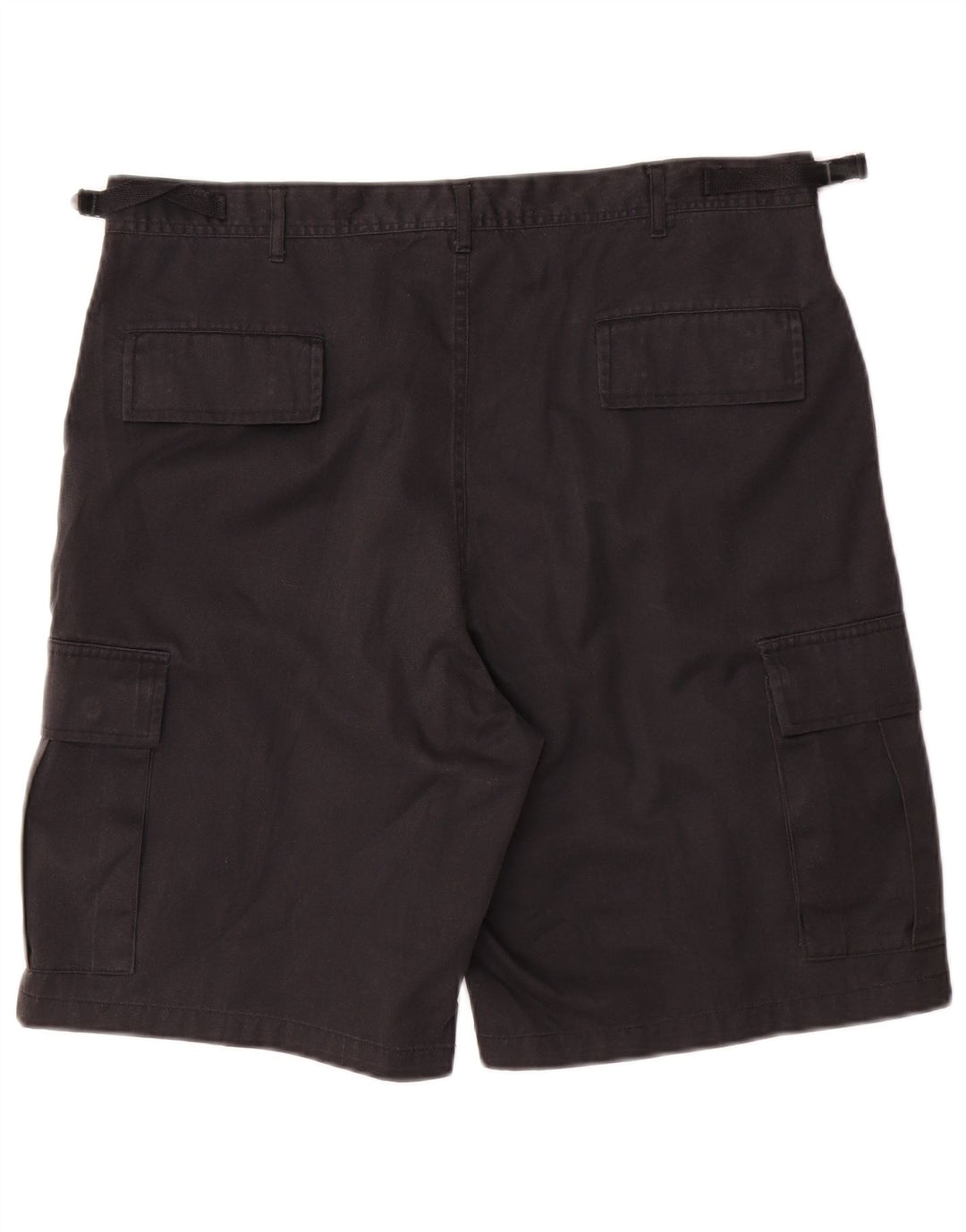 MIL-TEC Mens Cargo Shorts Large W36  Black Polyester