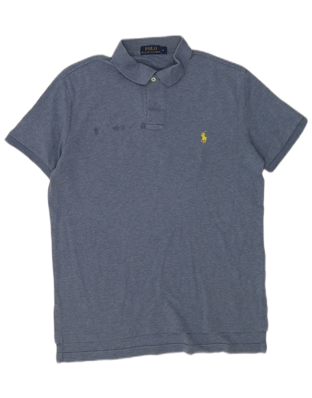 Polo Ralph Lauren Herren-Poloshirt aus mittelblauer Baumwolle