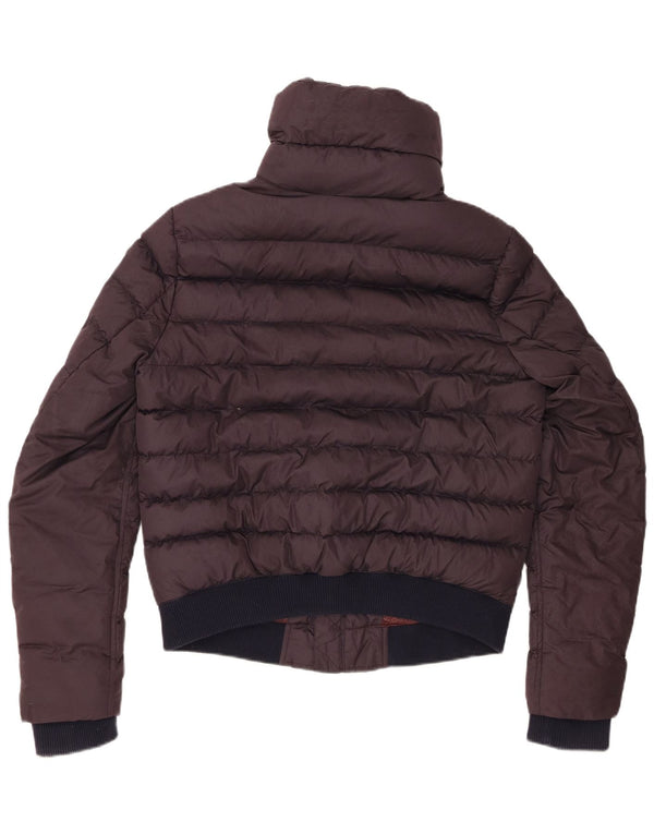 G-Star Damen Wattierte Jacke UK 14 Mittellila Farbblock-Polyester