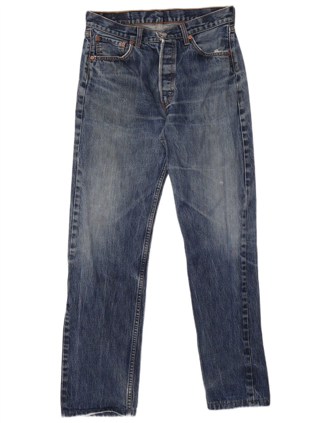 Levi's Herren 501 Straight Jeans W34 L31 Blaue Baumwolle