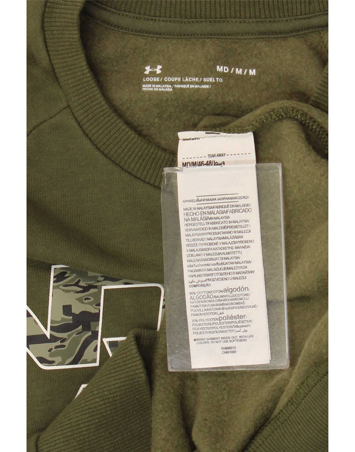 Under Armour Herren-Sweatshirt mit Grafik, mittlere Khaki-Baumwolle