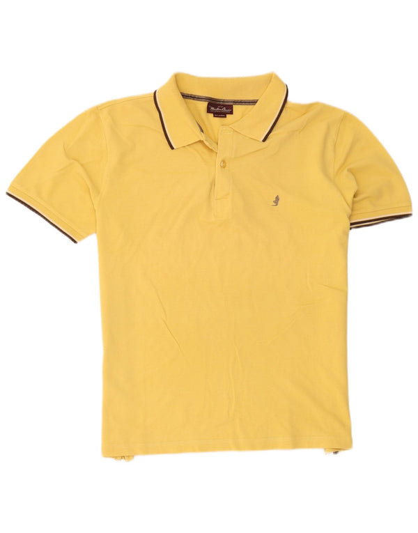 Marlboro Classics Herren Poloshirt 2XL Gelb gestreift
