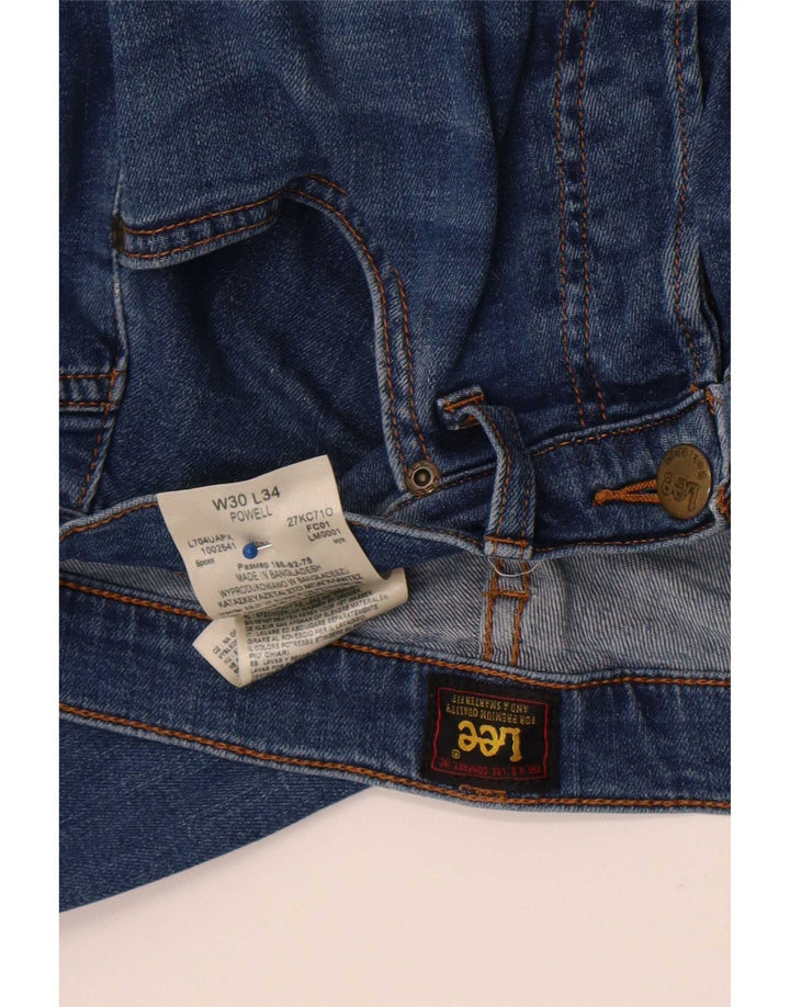 Lee Herren Powell Slim Jeans W30 L30 Blaue Baumwolle