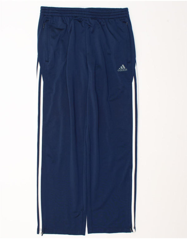 Adidas Mens Tracksuit Trousers Large Navy Blue Polyester