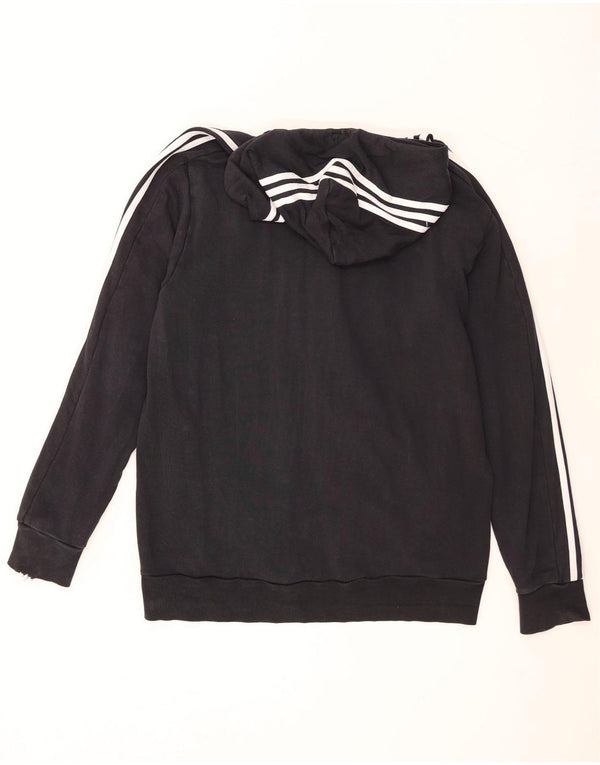 Adidas Herren Zip Hoodie Pullover XL Schwarz Baumwolle