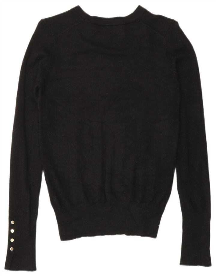Zara Damen-Pullover mit U-Boot-Ausschnitt, Gr. 10, Größe S, Schwarz