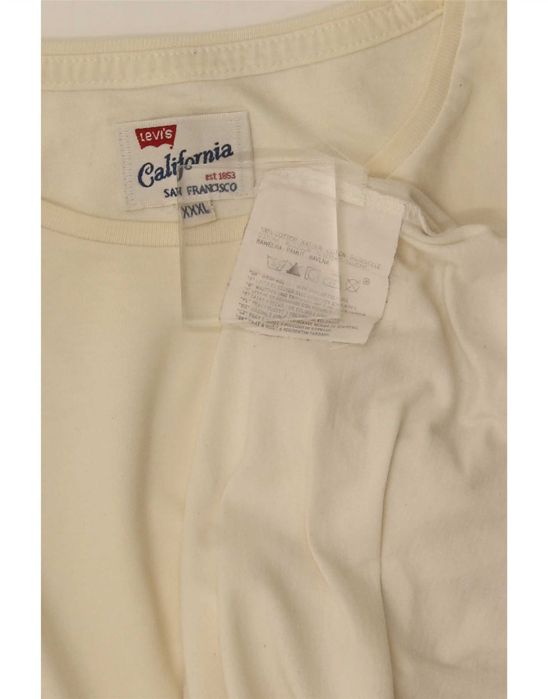 Levi's Herren T-Shirt Top 3XL aus weißer Baumwolle