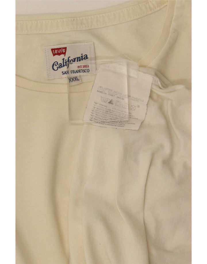 Levi's Herren T-Shirt Top 3XL aus weißer Baumwolle