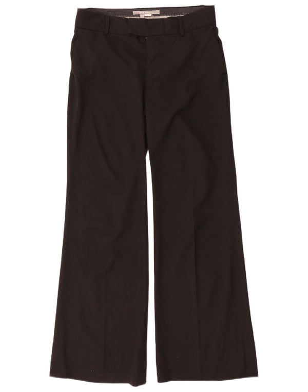 Zara Damen-Chinohose mit weitem Bein, EU 40, M, B30, L32, Schwarz