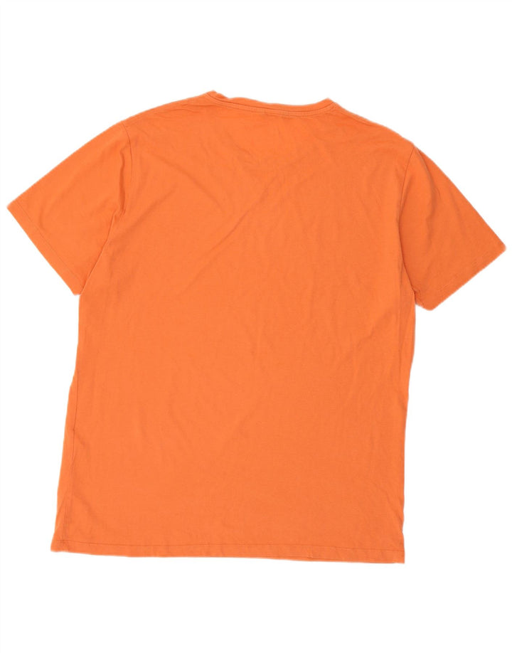 MASSIMO DUTTI Herren T-Shirt Top XL Orange Baumwolle