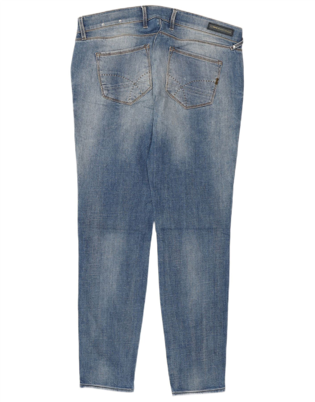 Gas Damen Slim Jeans W32 L28 Blaue Baumwolle