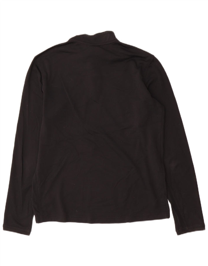 Nike Herren Dri Fit Pullover-Trainingsanzugoberteil mit Reißverschluss, Mittelschwarzes Polyester