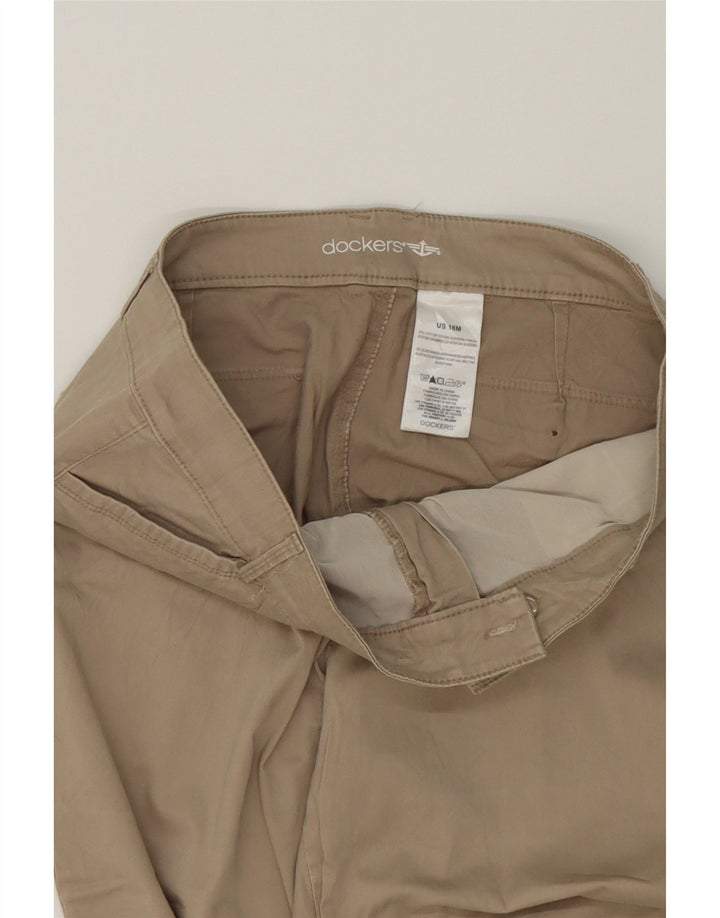 DOCKERS Womens Bermuda Shorts US 16 2XL W36  Beige Cotton Vintage Dockers and Second-Hand Dockers from Messina Hembry 