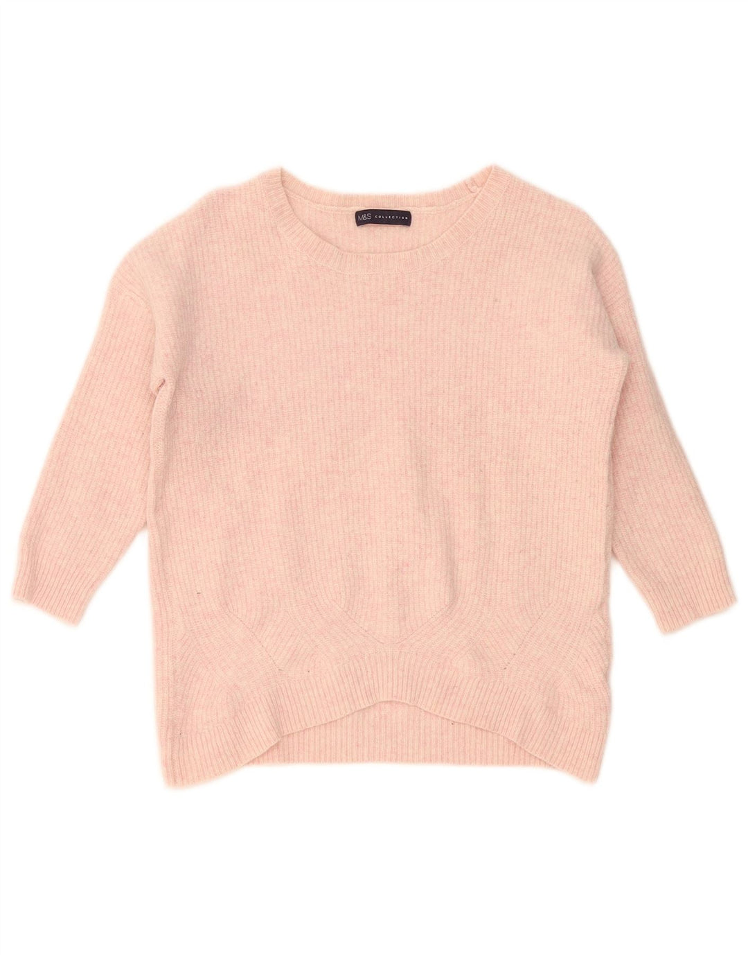 Marks & Spencer Damen-Pullover mit U-Boot-Ausschnitt, Gr. 14, Mittelrosa