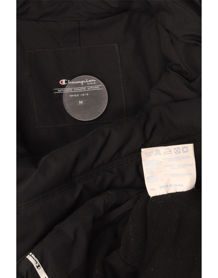 CHAMPION Wattierte Damenjacke mit Kapuze, UK 14, Mittelschwarz, Polyester