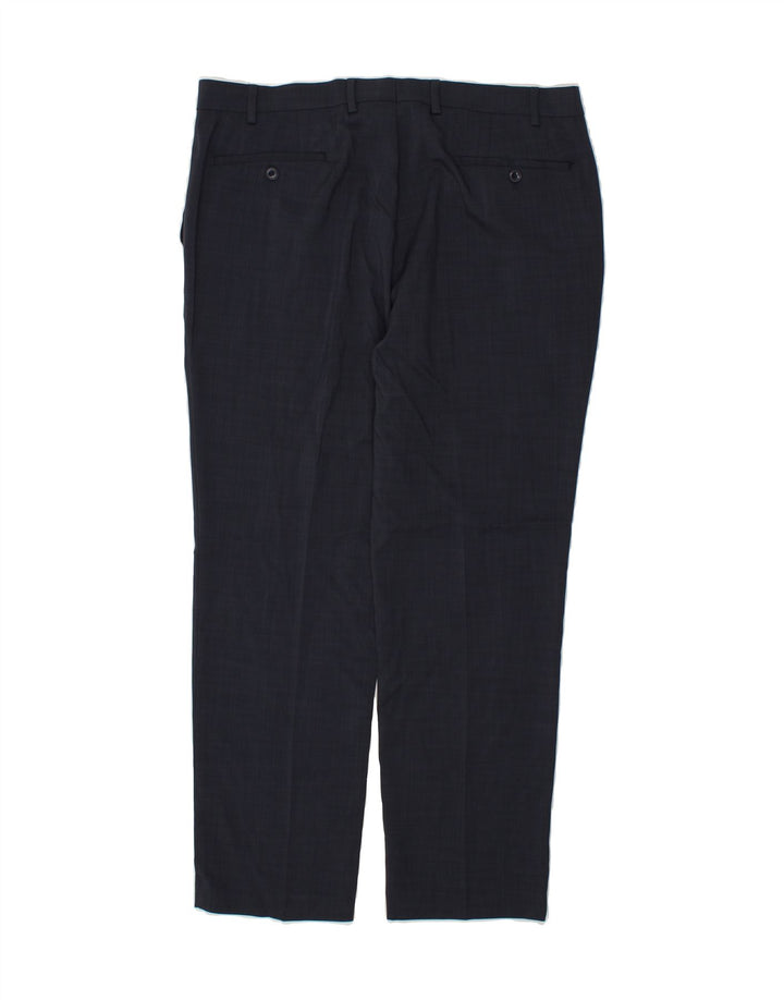 MICHAEL KORS Mens Slim Suit Trousers W38 L30  Navy Blue Polyester Vintage Michael Kors and Second-Hand Michael Kors from Messina Hembry 