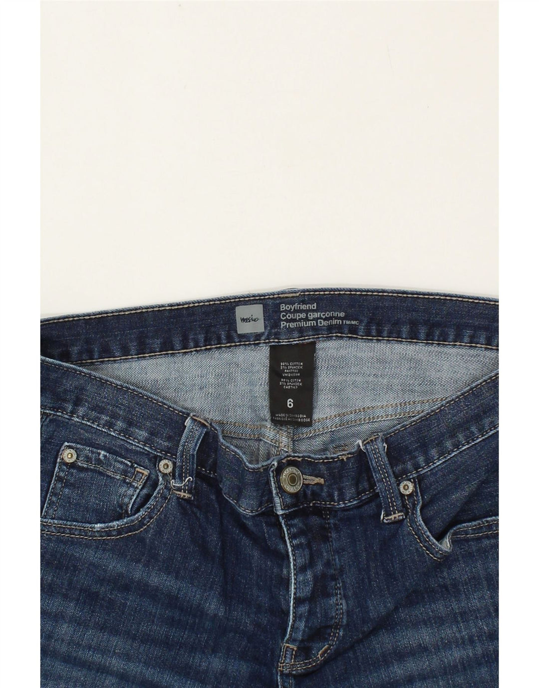 MOSSIMO Womens Boyfriend Denim Shorts US 6 Medium W32  Blue Cotton Vintage Mossimo and Second-Hand Mossimo from Messina Hembry 