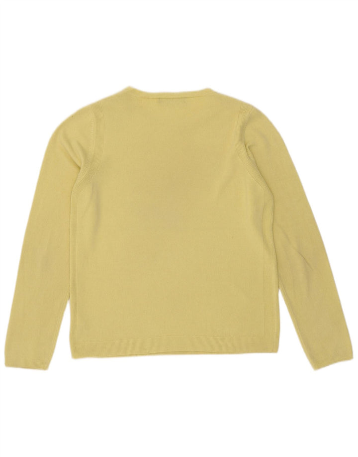 Marks & Spencer Damen-Pullover mit Rundhalsausschnitt, Gr. 12, Mittelgelb