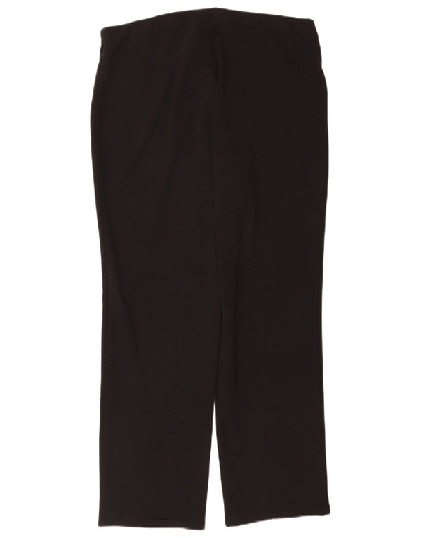 Marks & Spencer Damen Gerade Freizeithose UK 14 Large W34 L28 Schwarz