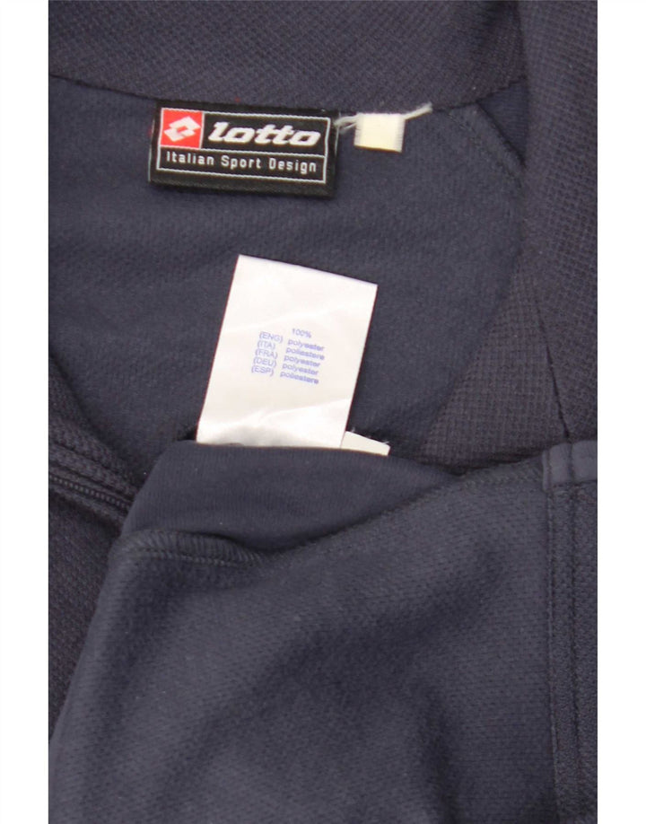 Lotto Herren-Trainingsanzugoberteil, UK-Größe 40/42, Größe L, Marineblau, Polyester
